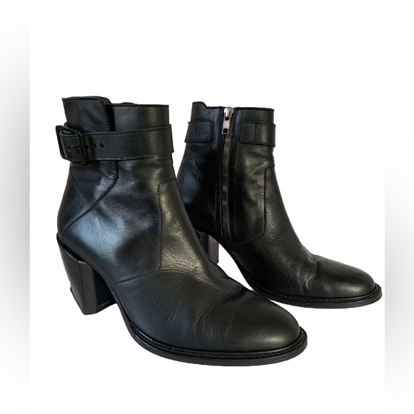 Helmut Lang Shoes Helmut Lang Black Leather Ankle Size 39boots Made In Italy Poshmark